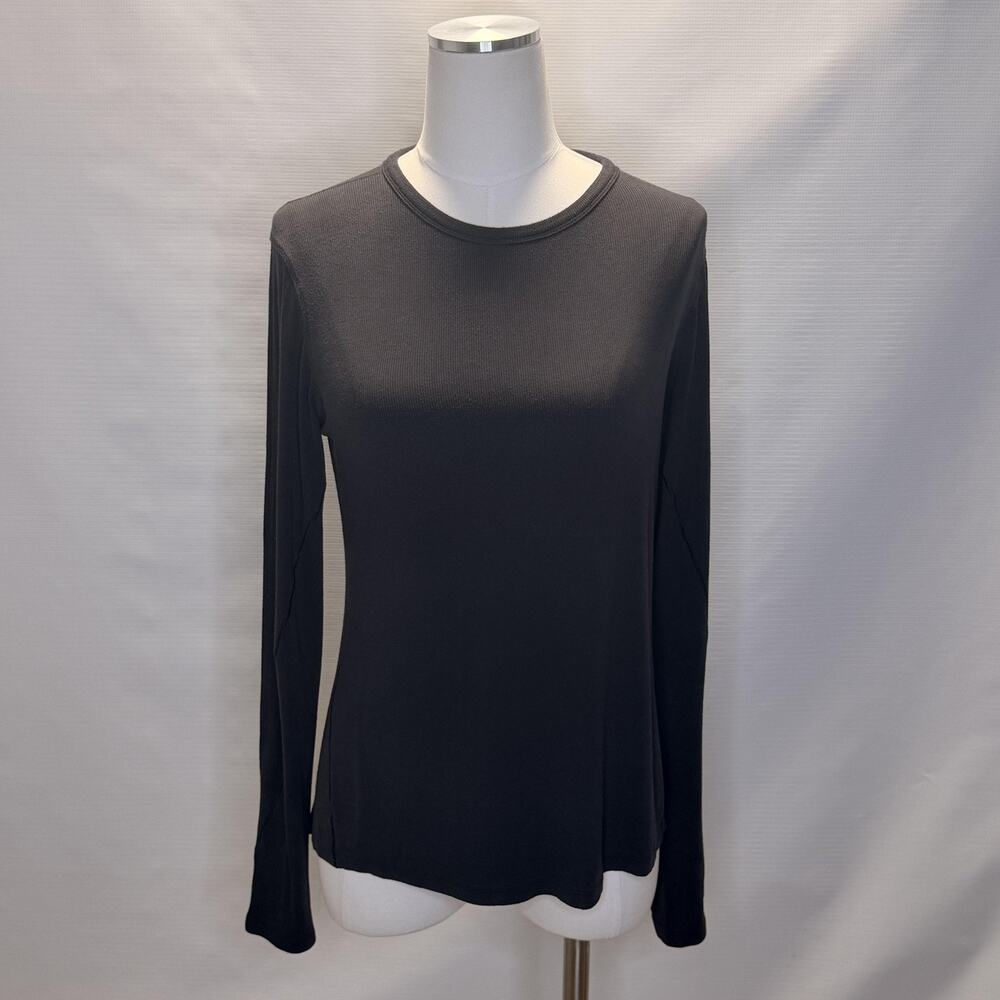 Lululemon Shirt Womens Small Black Long Sleeve Crewneck Lightweight Yoga Top